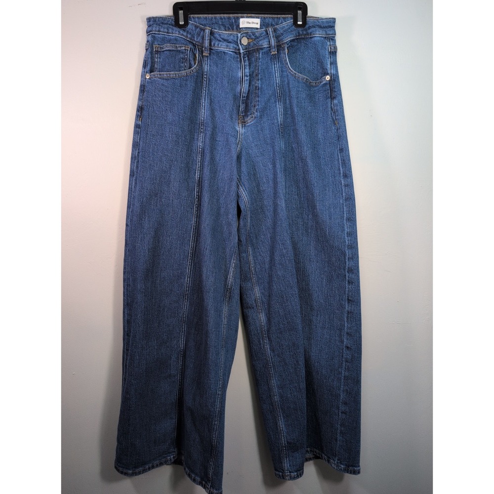 The Drop Women's Size 31 Relaxed Fit Wide Leg Jean